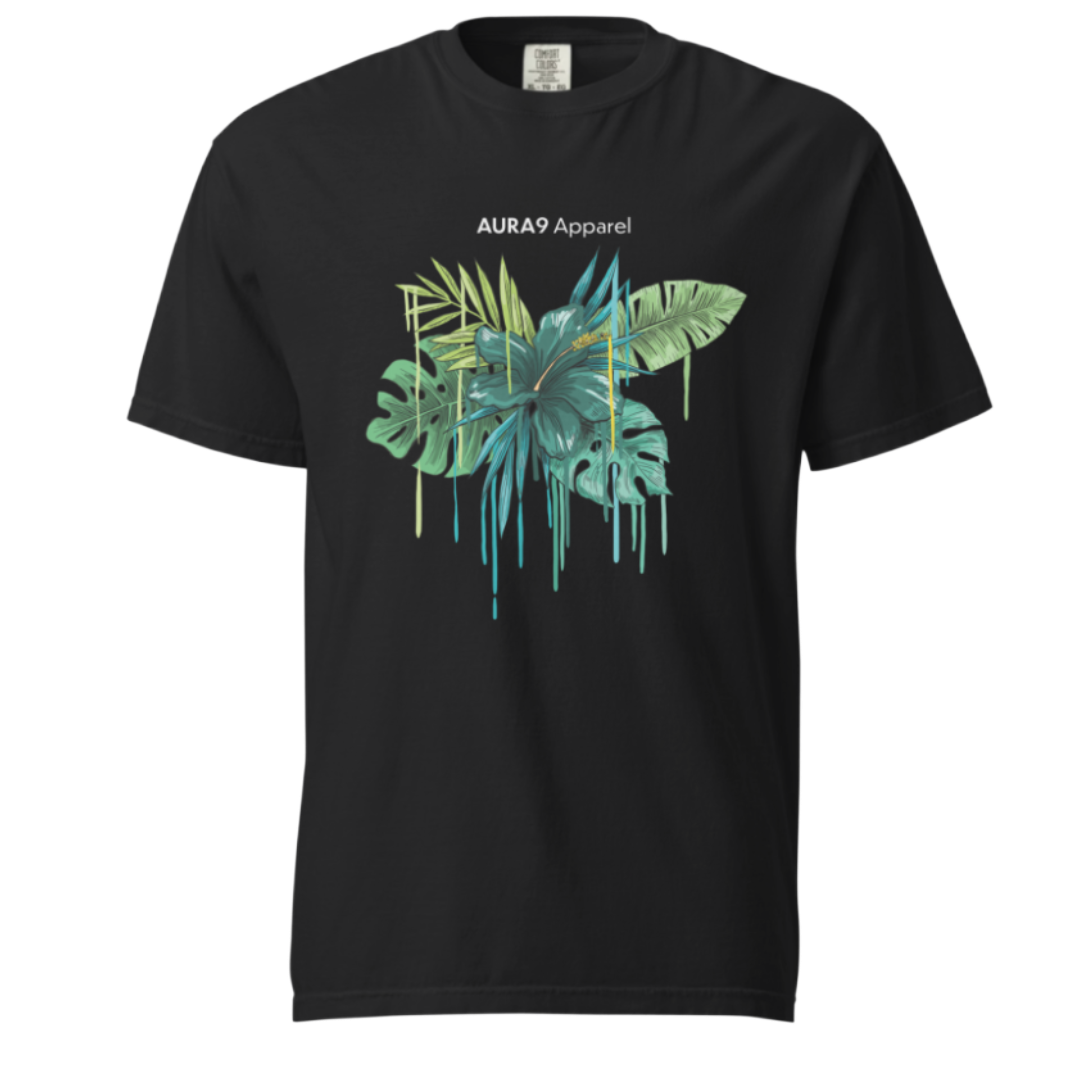 AURA9 “Floral Aura” Heavyweight Tee